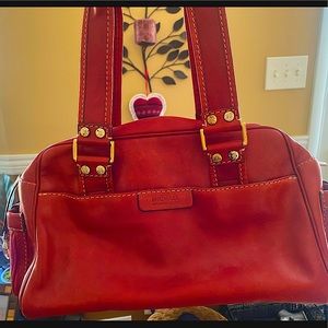 Michael Kors Red Leather Handbag |
